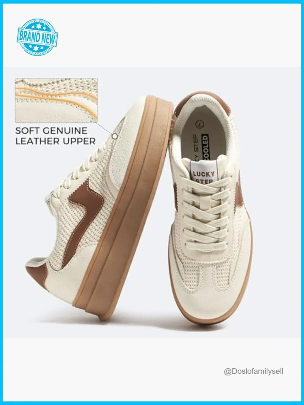 Platform Sneakers Thick Sole Suede Faux Leather Casual Walking Shoes Classic